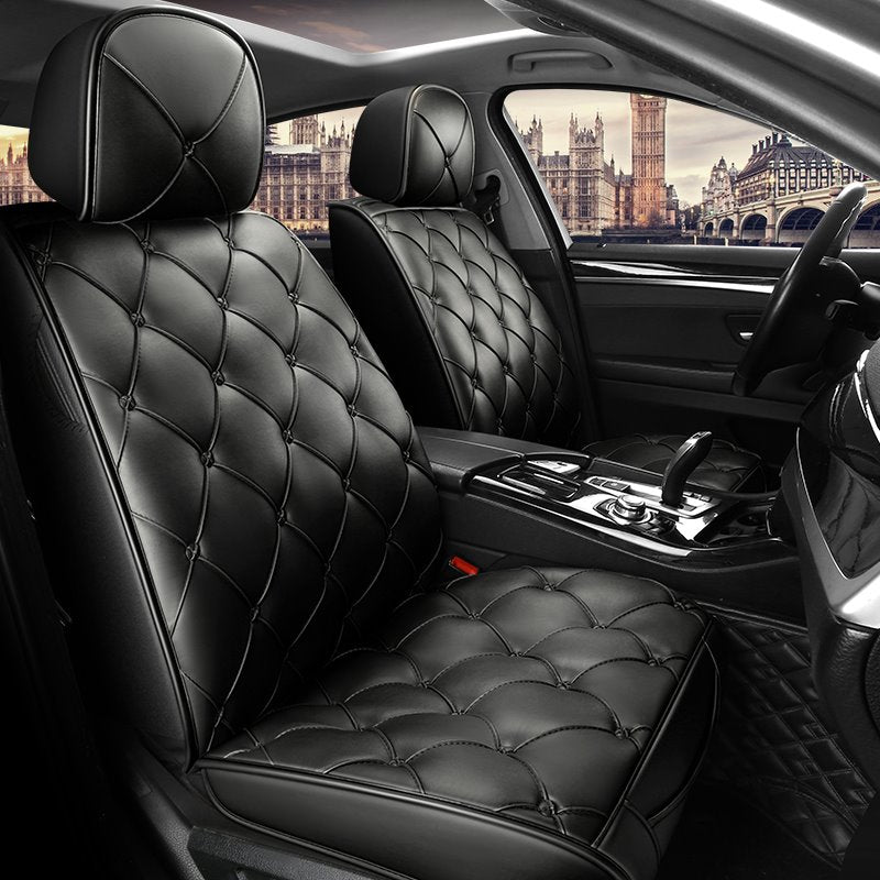 Car Seat Covers Full Coverage Soft Wear Resistant Durable Skin Friendly Man Made Leather Airbag Compatible 5 Seater Universal Fit Seat Covers Fit for Cars SUV Pick-up Truck - Image 4