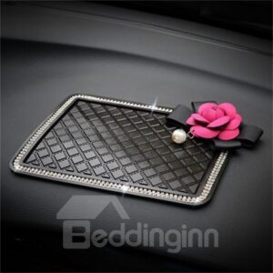 Original Big Camellia Decoration Multi-Functional Practical Car Phone Holder