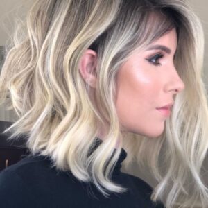 Natural Straight Capless Synthetic Hair Women 120% 14 Inches Wigs Heat Resistant Natural Looking Daily Party Wigs Cosplay Wigs with Natural Bangs with Free Wig Cap