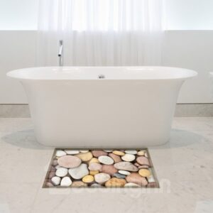 Simple Style Stone Pattern Slipping-Preventing Water-Proof Bathroom 3D Floor Sticker