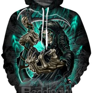 Clear Print Cool Design Loose Model Unisex Pullover 3D Painted Hoodie