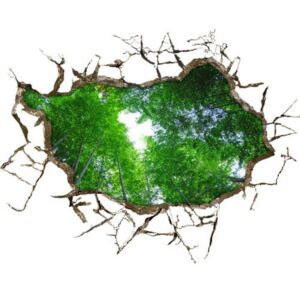 Glamorous Creative 3D Bamboo Forest Wall Sticker