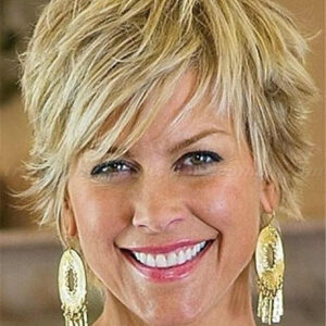 Straight Human Hair Capless Women 120% Short Wigs Heat Resistant Natural Looking Daily Party Wigs Cosplay Wigs with Natural Bangs with Free Wig Cap