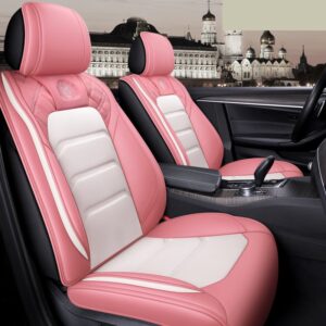 Sport Style 5 Seater Full Coverage Universal Fit Seat Covers High Quality Leather Material Wear Resistant and Durable £¨Ford Mustang and Chevrolet Camaro are Not Suitable£©