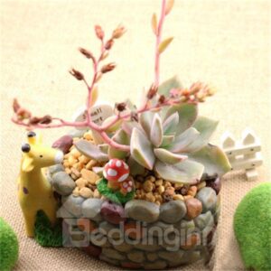 Creative and Elegant Cobblestone Imitation Lovely Giraffe Resin Succulent Pots