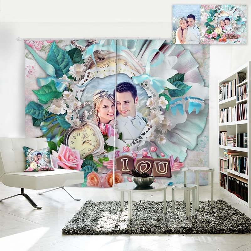 Personal Picture Customization 3D Polyester Creative Curtain - Image 9