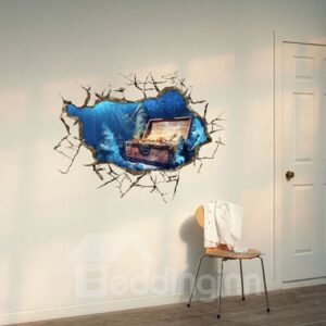 Amazing Creative 3D Treasure Lake Design Wall Sticker