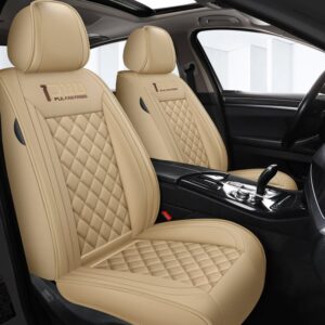 Diamond Pattern Luxury PU Leather Auto Car Seat Covers 5 Seats Full Set Universal Fit for Most Cars Sedan SUV Truck
