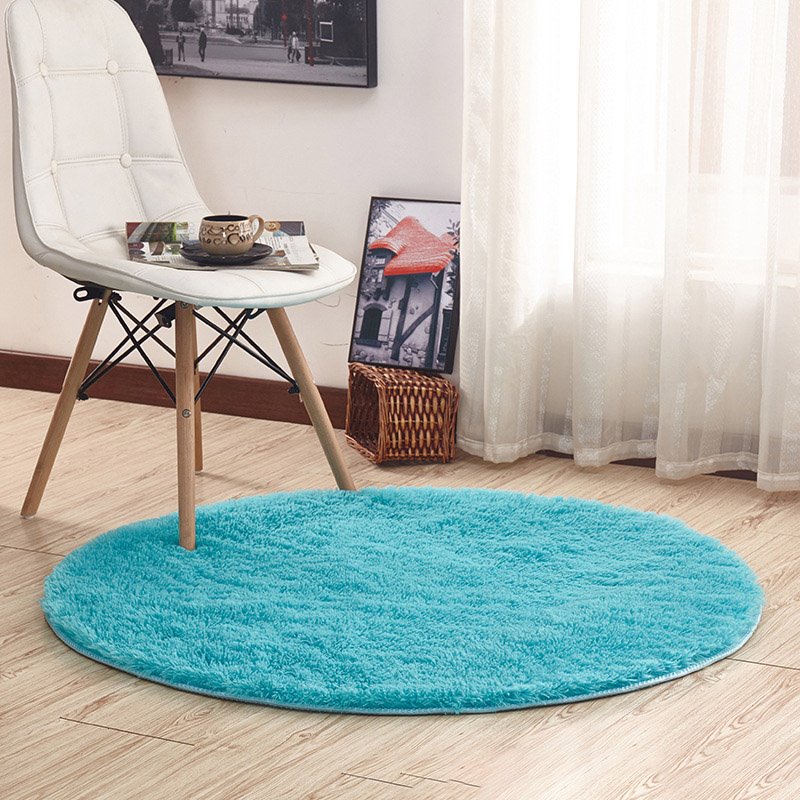 Fluffy Shaggy Large Rugs Anti-Slip Round Soft Carpet Mat Floor Living Room Bedroom Rug - Image 45