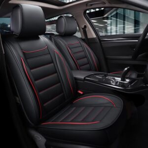 New Arrival Wear-Resistant Breathable Durable PVC Leather 5-Seater Universal Fit Seat Covers Fit for Sedan SUV Truck