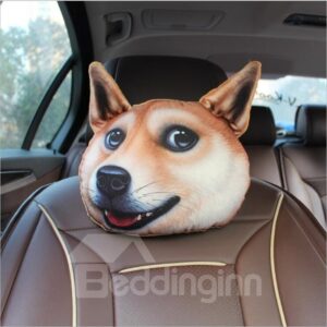 Creative 3D Animal Face Car Neck Pillow