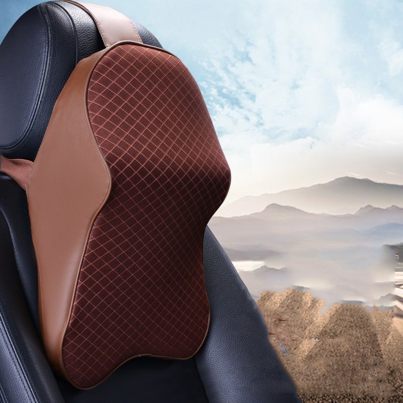 Car Seat Headrest Neck Rest Cushion - Ergonomic Car Neck Pillow Durable 100% Pure Memory Foam Carseat Neck Support - Comfty Car Seat Back Pillows for Neck/Back Pain Relief - Image 6