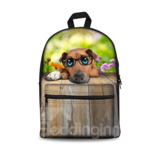 New 3D Animals Adorable Dog Print Backpack School Bags Cool Casual Laptop Packs