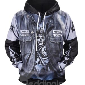 Pullover Lightweight Vibrant Color Cool Design 3D Painted Hoodie