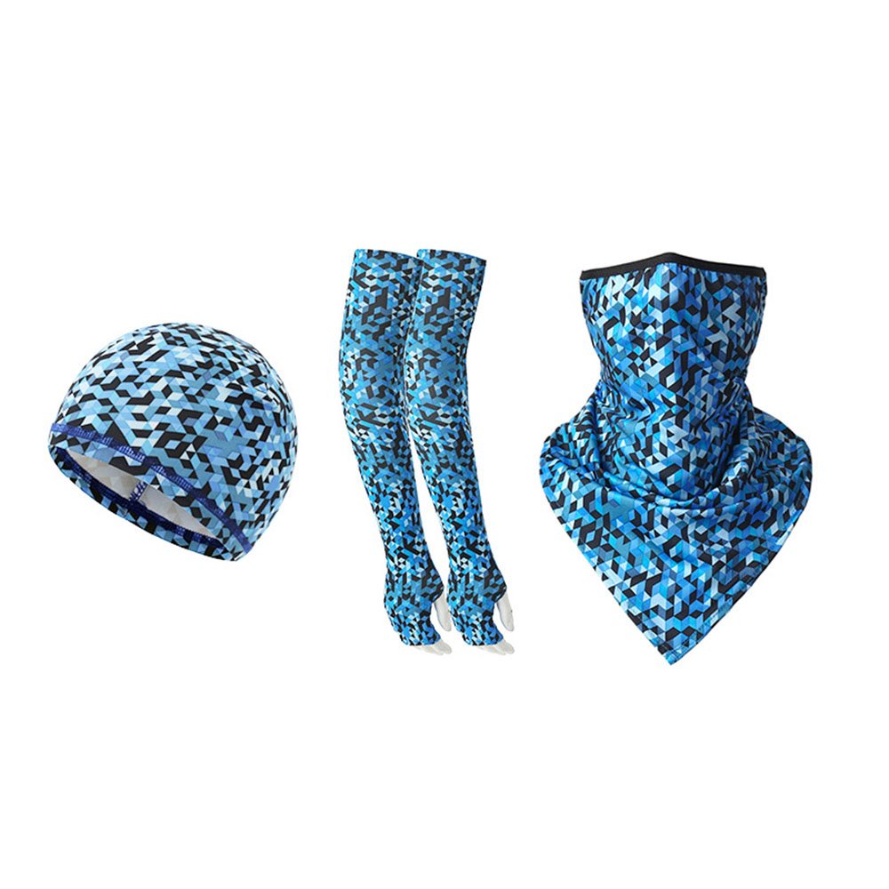 3Pcs/Set Cooling Earloops Bandana & Arm Sleeve & Helmet Liner Cap For Men Women Motorcycle Cycling Outdoors Sports - Image 10