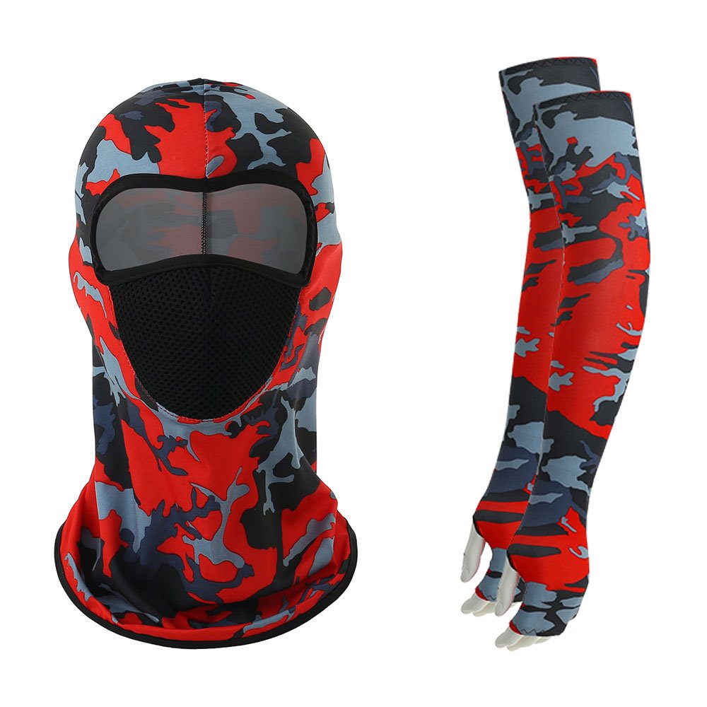 Cooling Arm Sleeves Face Covering Bandana Set UV Sun Protection Neck Gaiter Scarf Ice Silk Cooling Sleeves to Cover Arm Tattoo for Women Men Summer Outdoor Activities Supplies - Image 3