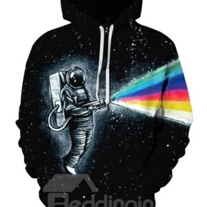 Pullover Cool Design Lightweight Polyester 3D Painted Hoodie