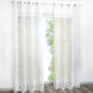 Simple White Translucidus Custom Living Room Sheer Curtains Breathable Voile Drapes No Pilling No Fading No off-lining