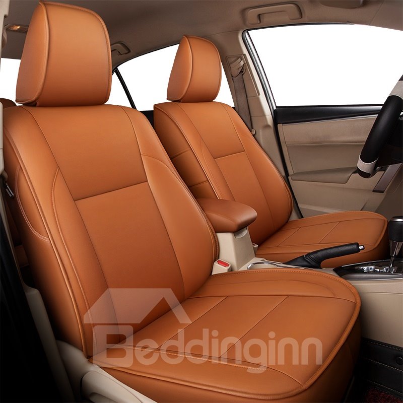 Plain Pattern Simple Style PVC Leather Custom Car Seat Cover - Image 4