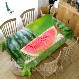 European Style Polyester Printed Waterproof Soft 3D Tablecloth