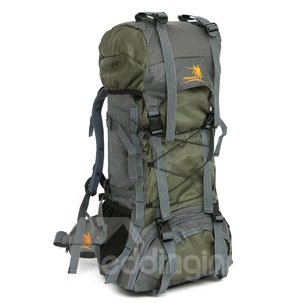60L Waterproof Nylon Lightweight Travel High Capacity Outdoor Backpack - Image 5