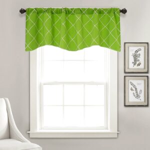 Modern Geometric Window Valance Polyester Short Valance for Kitchens Bathrooms Basements & More