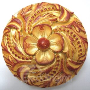 Three Colors Available Flower Carving Resin Curtain Holdbacks 1 Pair