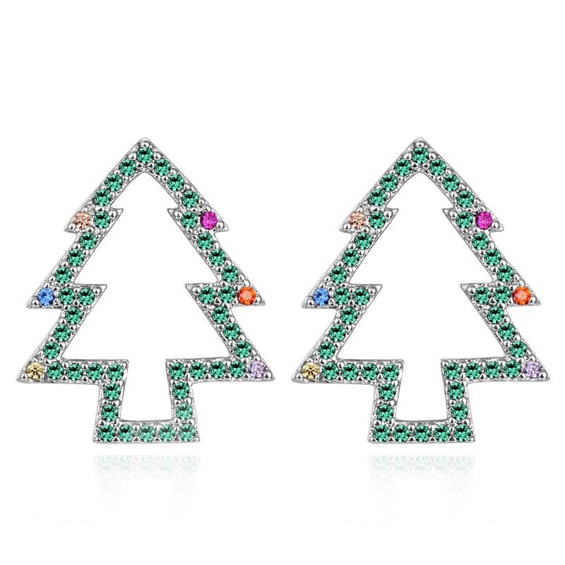 Exquisite Simple Green Christmas Tree Frame Earrings ? - Image 3
