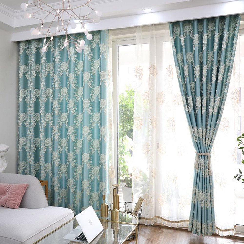 Modern White Jacquard Floral Sheer Curtains for Living Room Bedroom Decoration Custom 2 Panels Breathable Voile Drapes No Pilling No Fading No off-lining Polyester - Image 13