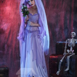 Halloween Cosplay Women Sexy Zombie Bride Party Costume