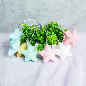 Twinkle Star 3m LED 20 Stars String Lights Plug in Fairy String Lights Waterproof Extendable for Indoor Outdoor Ramadan Wedding Party Christmas Tree New Year Garden Decoration