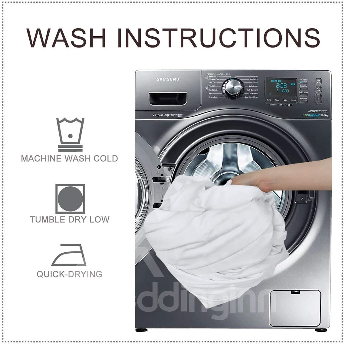 3D Glaxay Theme Printed Bedding Set, 3-Piece Microfiber Planetary System Comforter Set with 2 Pillowcases - Image 3