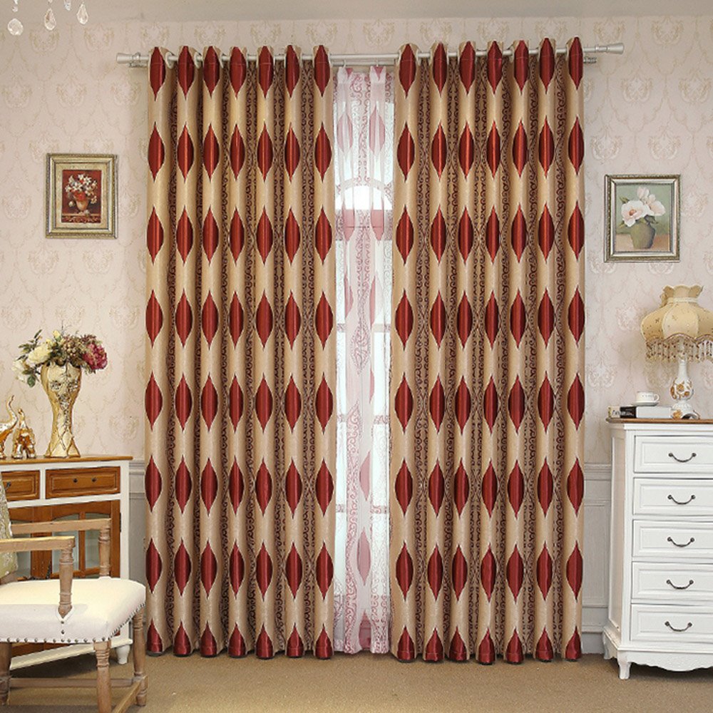 Modern High-end Silky Fabric Shading Curtains Brown Coffee Color Blackout Curtains for Living Room Bedroom Custom 2 Panels Drapes Decoration No Pilling No Fading No off-lining Heat insulation Sun Protection - Image 3