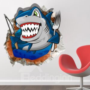 Eating Shark 3D Wall Sticker