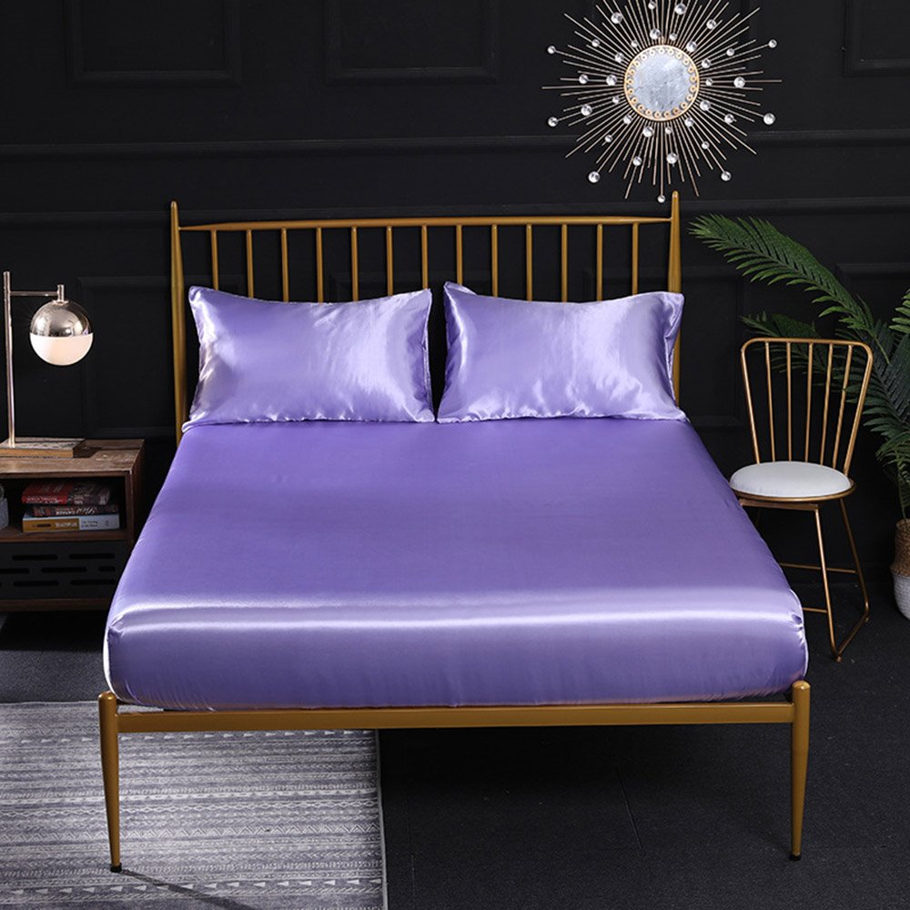 Hotel Luxury Silky Bed Sheets Extra Soft Microfiber Sheet Set Wrinkle Fade Stain Resistant Fitted Sheet Pillow Cases - Image 38