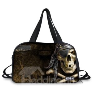 Cool Skull Pirate Pattern 3D Painted Travel Bag