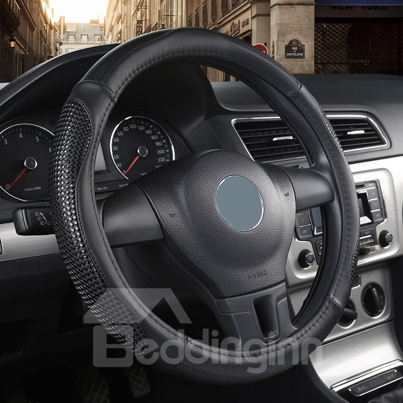 Anti-skid Wear-resistant Dirt-resistant Durable And Breathable Not Hurt Hands Sport Style Color Block PVC Steering Wheel Cover - Image 3