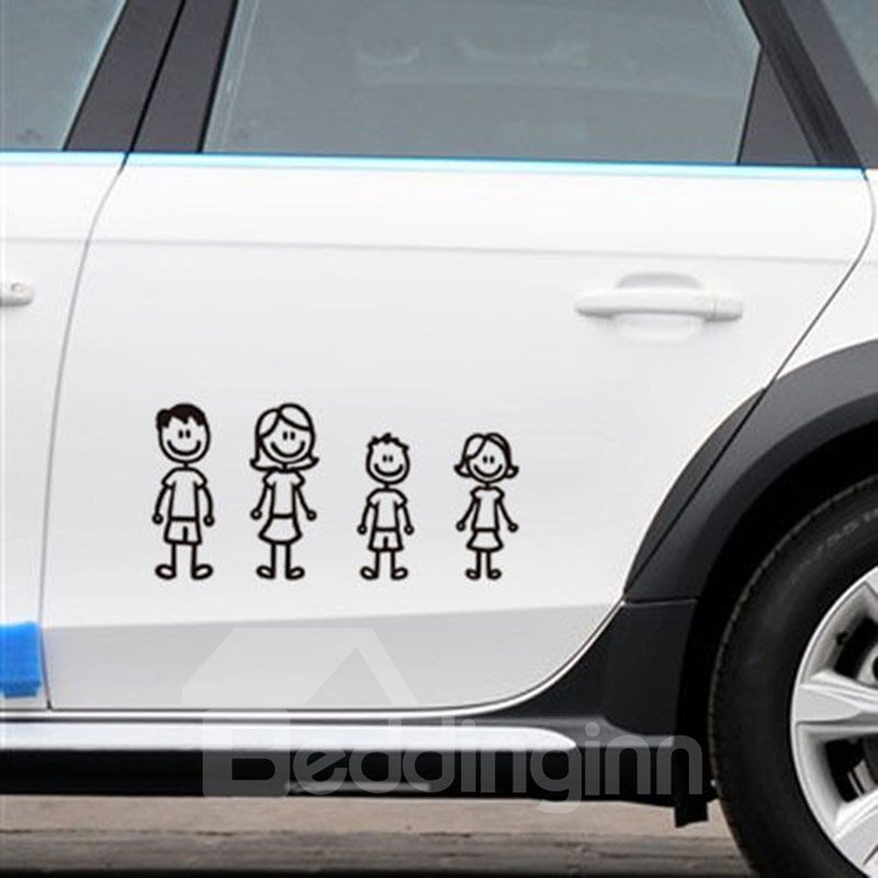 Cartoon Style Member Of Family PET Car Stickers - Image 2