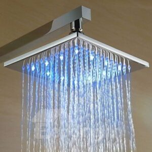 LED Color Changing 8 Inch Shower Head and Hand Shower