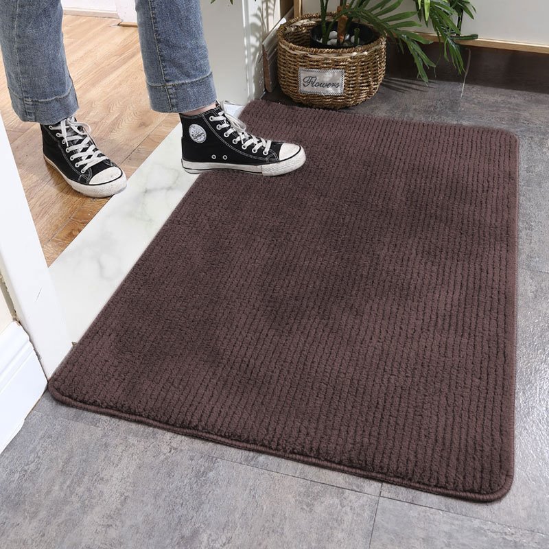 Indoor Doormat,Front Back Door Mat Rubber Backing Non Slip Door Mats Absorbent Resist Dirt Entrance Doormat Inside Floor Mats for Entryway Machine Washable Low-Profile (Navy Blue)