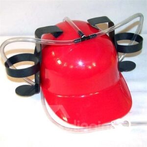 Beer and Soda Coke Cool Helmet Drinking Cap with Straws