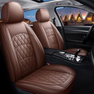 5 Seater Universal Fit Seat Covers High-quality Wear-resistant and Breathable Leather Compatible Airbags Reliable and Not Slipping Automotive Vehicle Cushion Cover Universal fit for Most Cars
