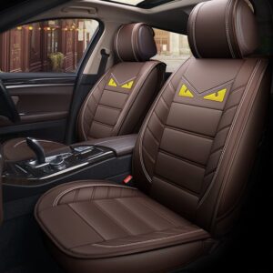 Car Seat Covers Full Set, Front Bucket Seat Covers with Split Bench Back Seat Covers For Cars Durable Waterproof Full Set Auto Parts Seat Protectors Car Seat Accessories Universal Fit to Most Cars Not Suitable for Truck