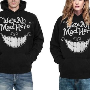 Long Sleeve Big Tooth Pattern 3D Painted Hoodie