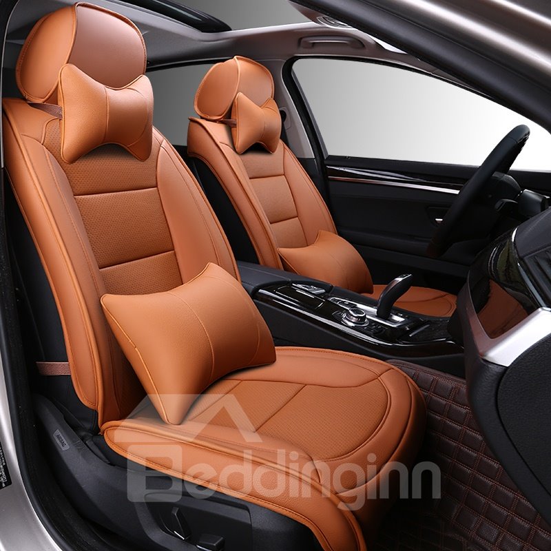 Business Style Solid Color Luxury Soft Custom Car Seat Covers - Image 5