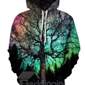 Cool Design Vivid Color Pullover Casual Style 3D Painted Hoodie
