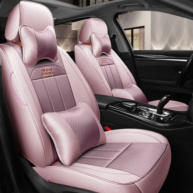 Classic Simplified Design With Streamlined Patterns Custom Car Seat Covers £¨No Pillows£© - Image 4