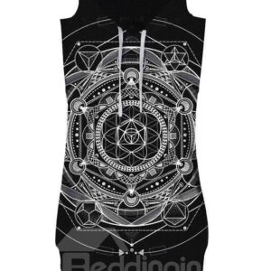Dr. Strange's Idea Sleeveless Pullover Hooded Men Fashion T-shirt