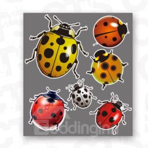 Lively Multi-Color Ladybugs Lifelike Car Stickers?