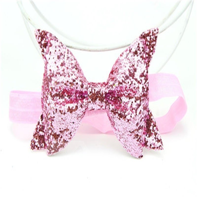 Bowknot Decoration Leather Multi-Color Baby Hair Band - Image 10